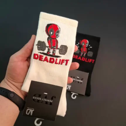 جوراب ساقدار کش انگلیسی deadlift سفید