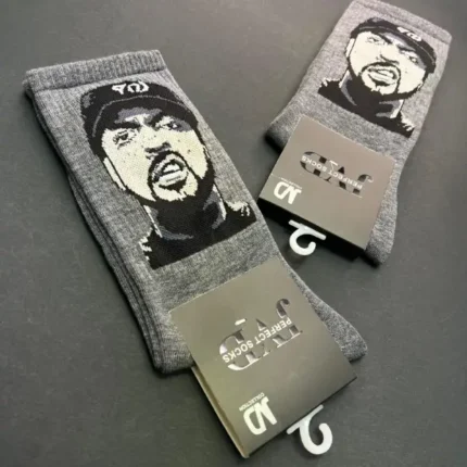قیمت جوراب ساقدار کش انگلیسی طرح Ice cube