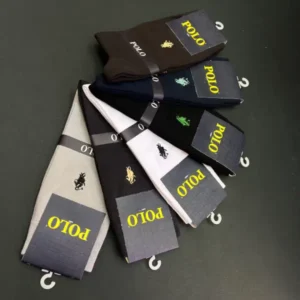 جوراب ساقدار مردانه گلدوزی شده polo