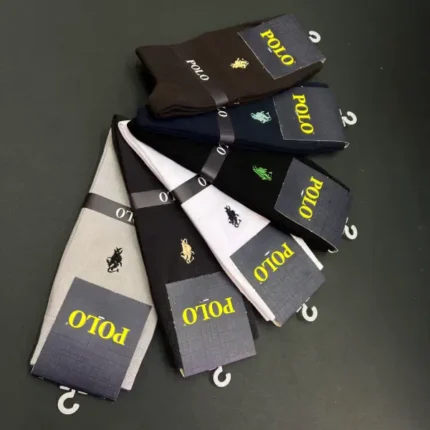 جوراب ساقدار مردانه گلدوزی شده polo