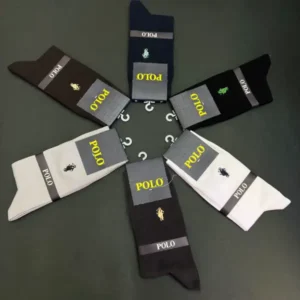 جوراب ساقدار مردانه گلدوزی شده polo