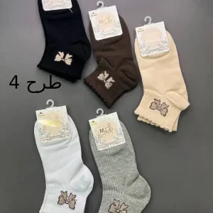 قیمت جوراب مچی زنانه طرح پاپیون
