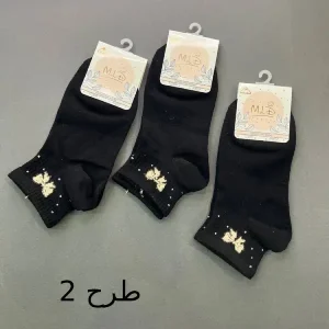 قیمت جوراب مچی زنانه طرح پاپیون